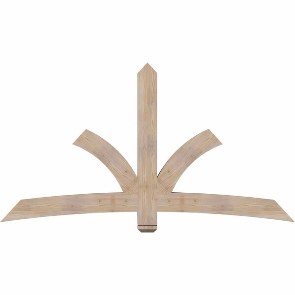 Ekena Millwork Davenport Smooth Timber Gable Bracket, Douglas Fir, 84"W x 45"H x 3 1/2"D x 5 1/2"F, 13/12 Pitch GBW084X45X0406DAV00SDF - main
